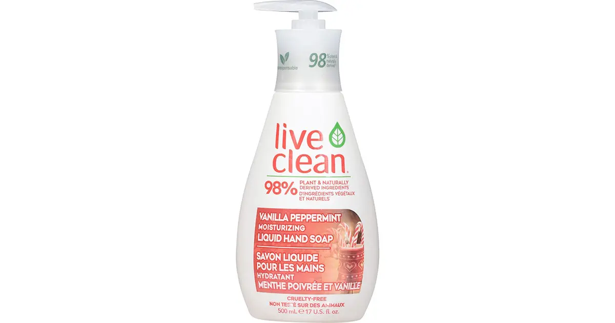 Amazon：Live Clean Liquid Hand Soap (500ml x 6)只賣$29.94